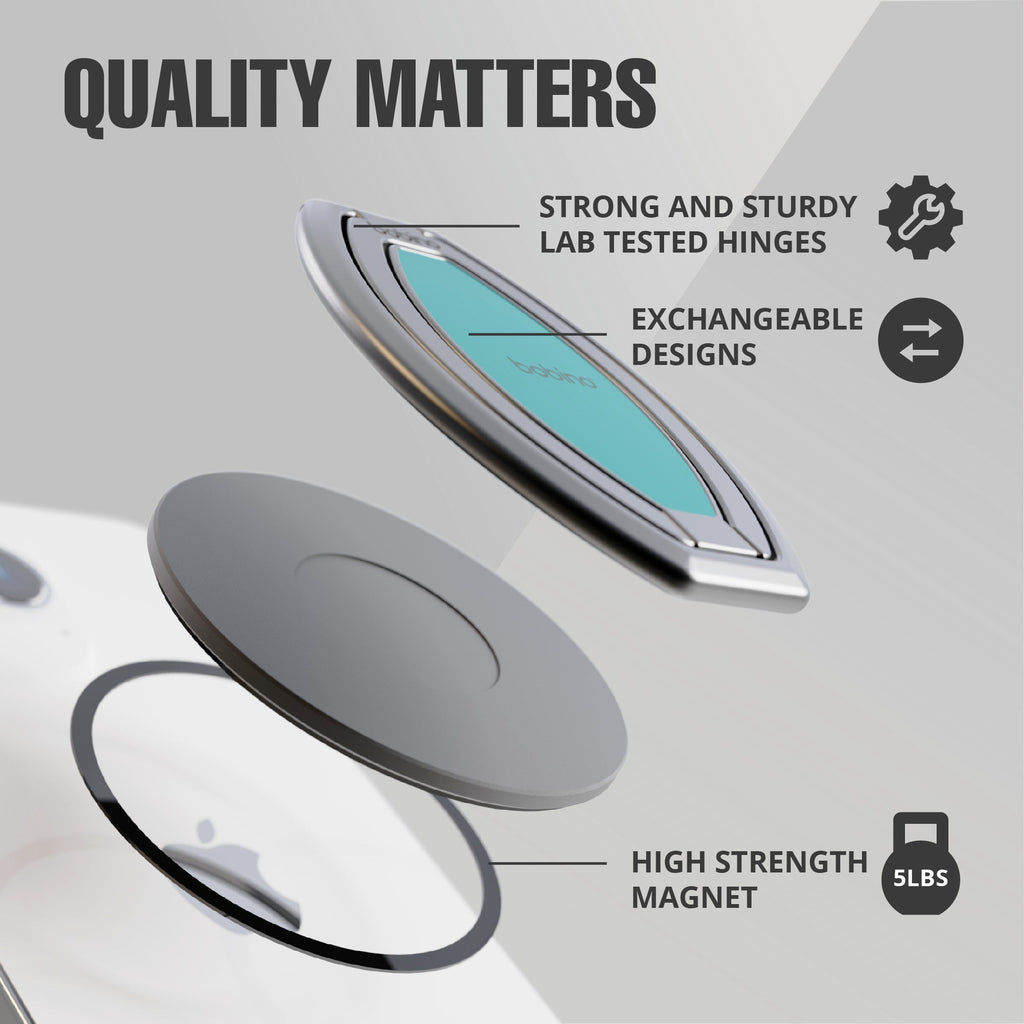 KickFlip - The World's Best Phone Stand - Watch and record at any angle - Black